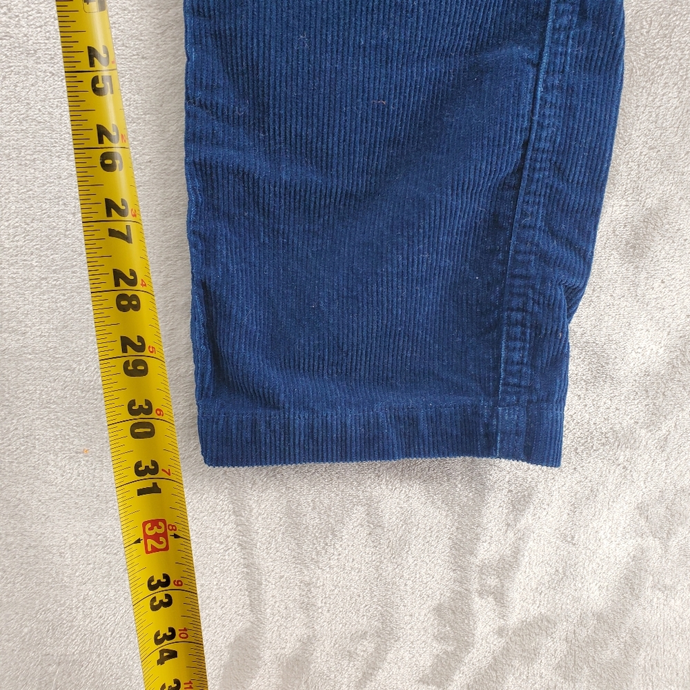 Taylor Stitch Corduroy Pants Mens 28 Blue Slim Fit Button Fly Chore Utility - Picture 5 of 9